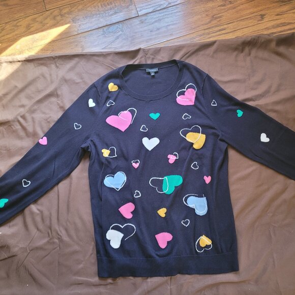 Talbott Heart Sweater - Picture 1 of 3